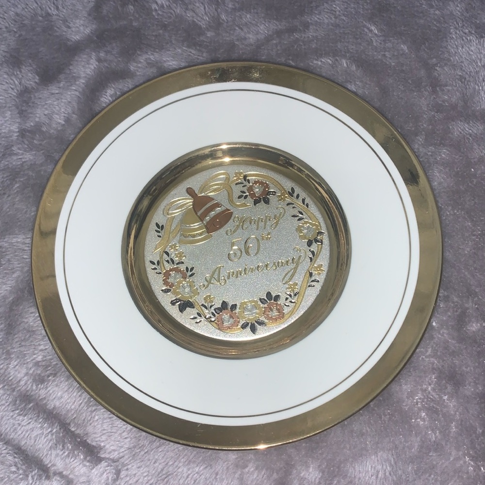 0611 The Art of Chokin Dynasty Gallery “Happy 50th Anniversary” Plate